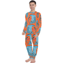 Load image into Gallery viewer, Big Boys&#39; Crew Neck Long Pajama Set
