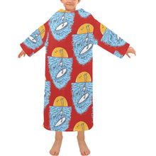 Load image into Gallery viewer, Blanket Robe with Sleeves for Kids
