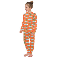 Load image into Gallery viewer, Big Girls&#39; Crew Neck Long Pajama Set
