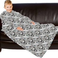 Load image into Gallery viewer, Blanket Robe with Sleeves for Kids
