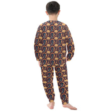 Load image into Gallery viewer, Little Boys&#39; Crew Neck Long Pajama Set
