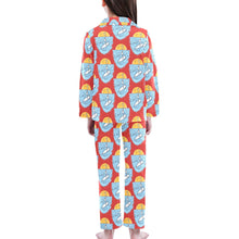 Load image into Gallery viewer, Big Girls&#39; V-Neck Long Pajama Set
