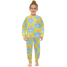 Load image into Gallery viewer, Little Girls&#39; Crew Neck Long Pajama Set
