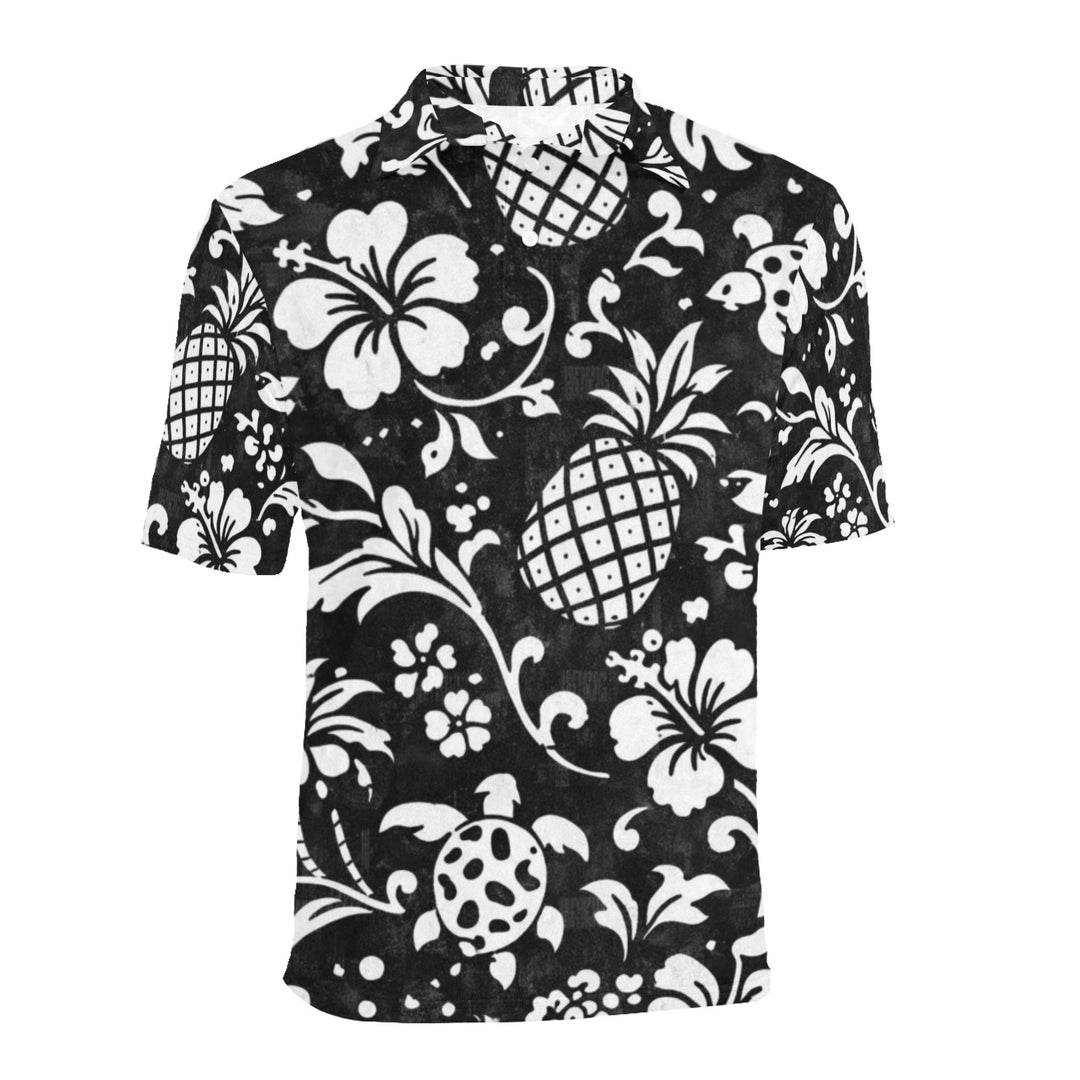 Men's All Over Print Polo Shirt (T55)