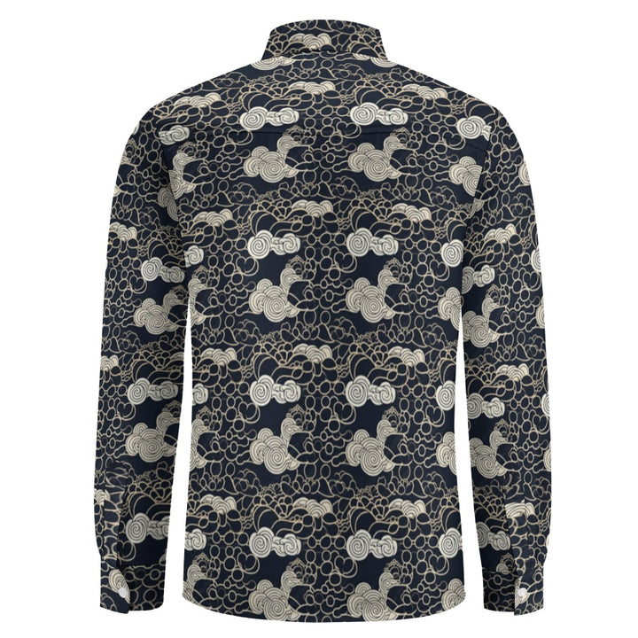 Casual One Pocket Long Sleeve Shirt