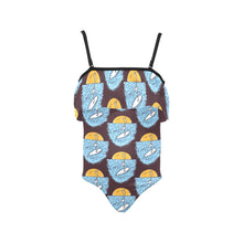 Load image into Gallery viewer, Kids&#39; Spaghetti Strap Ruffle Swimsuit
