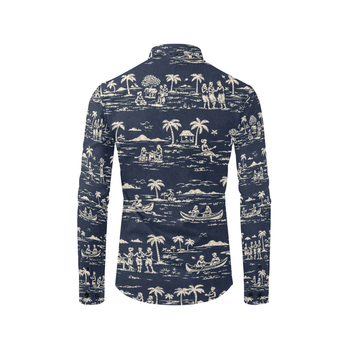 Men's All Over Print Long Sleeve Shirt(Without Pocket)(T61)