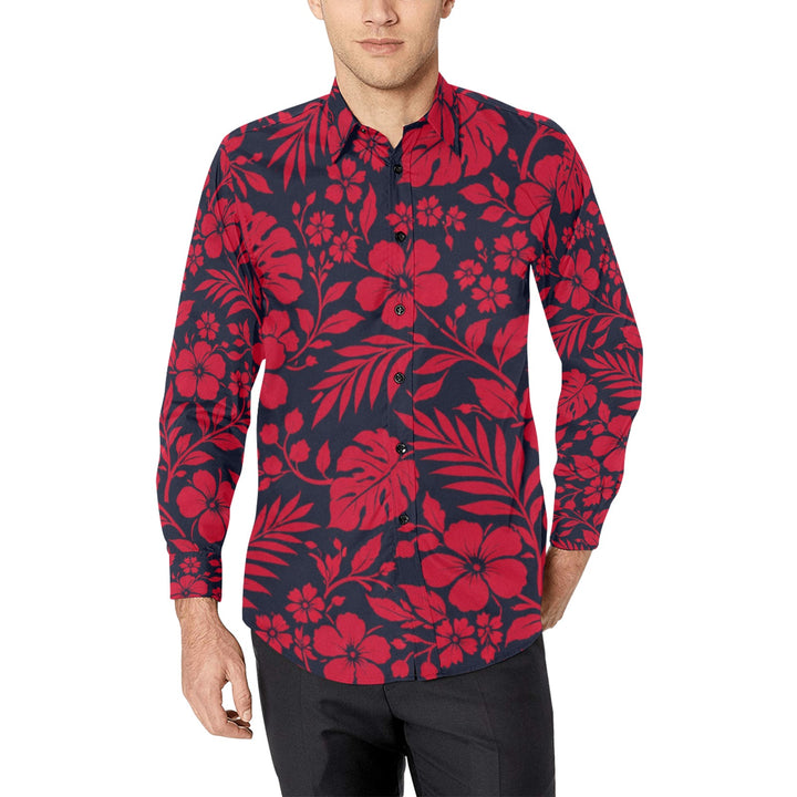 Men's All Over Print Long Sleeve Shirt(Without Pocket)(T61)