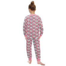 Load image into Gallery viewer, Little Girls&#39; Crew Neck Long Pajama Set
