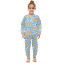 Load image into Gallery viewer, Little Girls&#39; Crew Neck Long Pajama Set
