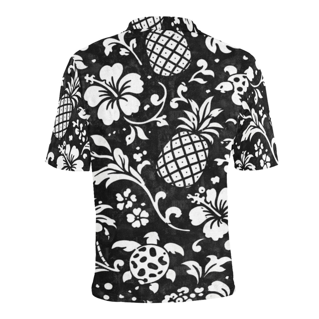 Men's All Over Print Polo Shirt (T55)