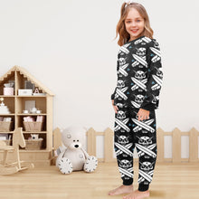 Load image into Gallery viewer, Little Girls&#39; Crew Neck Long Pajama Set
