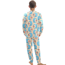 Load image into Gallery viewer, Big Boys&#39; Crew Neck Long Pajama Set
