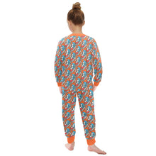 Load image into Gallery viewer, Little Girls&#39; Crew Neck Long Pajama Set
