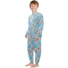 Load image into Gallery viewer, Little Boys&#39; Crew Neck Long Pajama Set
