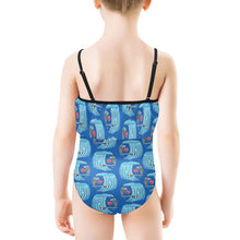 Load image into Gallery viewer, Kids&#39; Spaghetti Strap Ruffle Swimsuit
