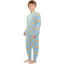 Load image into Gallery viewer, Little Boys&#39; Crew Neck Long Pajama Set
