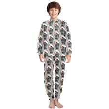 Load image into Gallery viewer, Big Boys&#39; Crew Neck Long Pajama Set
