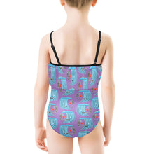 Load image into Gallery viewer, Kids&#39; Spaghetti Strap Ruffle Swimsuit
