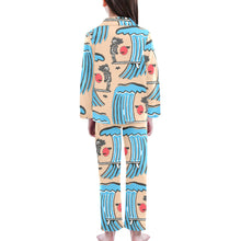 Load image into Gallery viewer, Big Girls&#39; V-Neck Long Pajama Set
