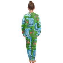 Load image into Gallery viewer, Big Girls&#39; Crew Neck Long Pajama Set
