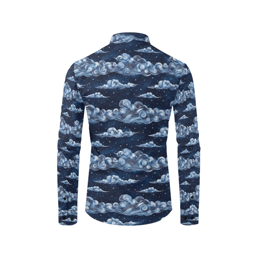 Men's All Over Print Long Sleeve Shirt(Without Pocket)(T61)