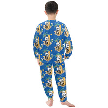 Load image into Gallery viewer, Little Boys&#39; Crew Neck Long Pajama Set
