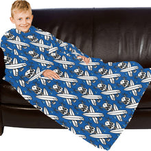 Load image into Gallery viewer, Blanket Robe with Sleeves for Kids
