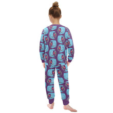 Load image into Gallery viewer, Little Girls&#39; Crew Neck Long Pajama Set
