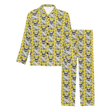 Load image into Gallery viewer, Men&#39;s V-Neck Long Pajama Set
