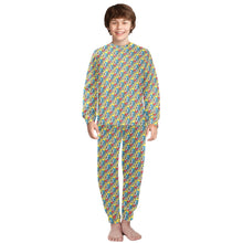 Load image into Gallery viewer, Big Boys&#39; Crew Neck Long Pajama Set
