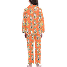 Load image into Gallery viewer, Big Girls&#39; V-Neck Long Pajama Set
