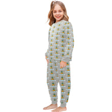 Load image into Gallery viewer, Little Girls&#39; Crew Neck Long Pajama Set
