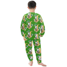 Load image into Gallery viewer, Little Boys&#39; Crew Neck Long Pajama Set
