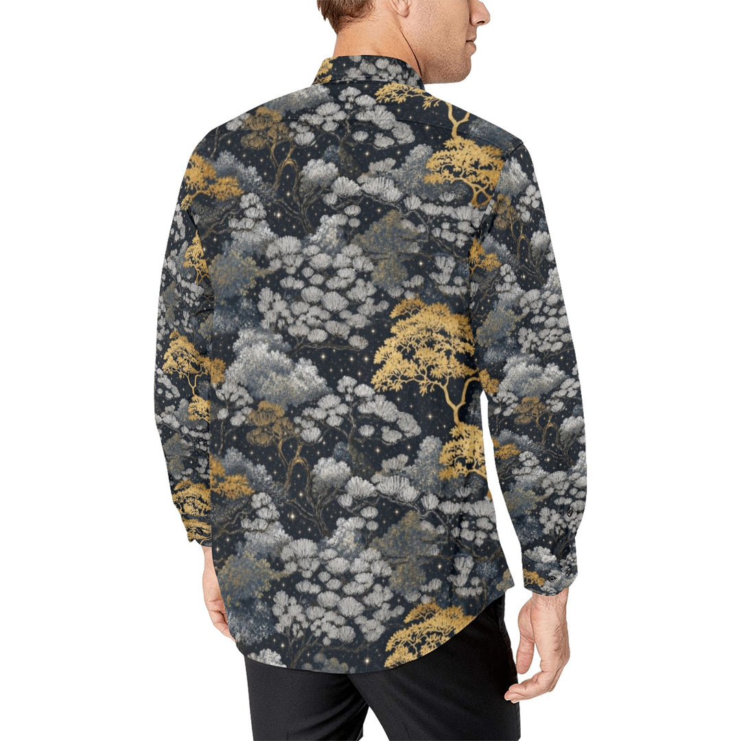 Men's All Over Print Long Sleeve Shirt(Without Pocket)(T61)