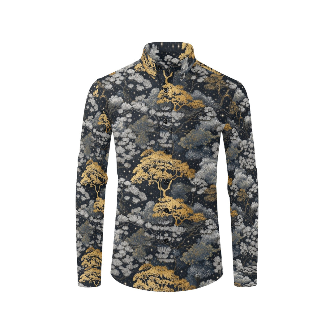 Men's All Over Print Long Sleeve Shirt(Without Pocket)(T61)