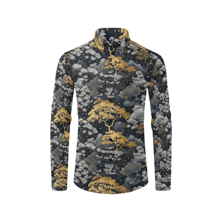 Men's All Over Print Long Sleeve Shirt(Without Pocket)(T61)