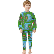 Load image into Gallery viewer, Little Boys&#39; Crew Neck Long Pajama Set
