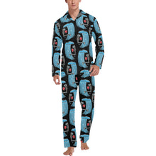 Load image into Gallery viewer, Men&#39;s V-Neck Long Pajama Set
