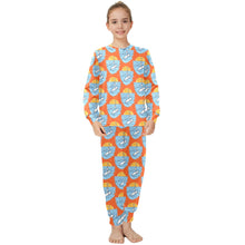 Load image into Gallery viewer, Big Girls&#39; Crew Neck Long Pajama Set
