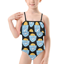 Load image into Gallery viewer, Kids&#39; Spaghetti Strap Ruffle Swimsuit
