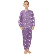 Load image into Gallery viewer, Big Girls&#39; Crew Neck Long Pajama Set
