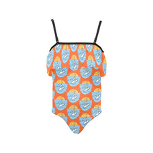 Load image into Gallery viewer, Kids&#39; Spaghetti Strap Ruffle Swimsuit
