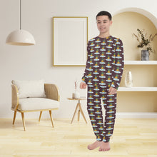 Load image into Gallery viewer, Big Boys&#39; Crew Neck Long Pajama Set
