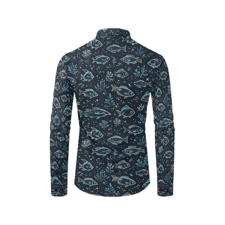 Men's All Over Print Long Sleeve Shirt(Without Pocket)(T61)