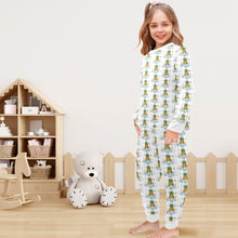 Load image into Gallery viewer, Little Girls&#39; Crew Neck Long Pajama Set
