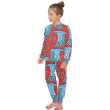 Load image into Gallery viewer, Big Girls&#39; Crew Neck Long Pajama Set
