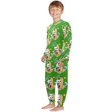 Load image into Gallery viewer, Little Boys&#39; Crew Neck Long Pajama Set
