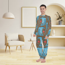 Load image into Gallery viewer, Big Boys&#39; Crew Neck Long Pajama Set
