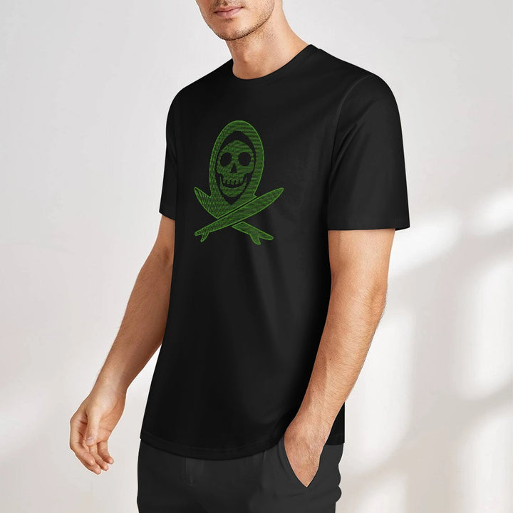 New Pure cotton short sleeved T-shirt Front print Multiple colors